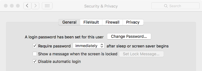 Screenshot of password setting window on macOS.